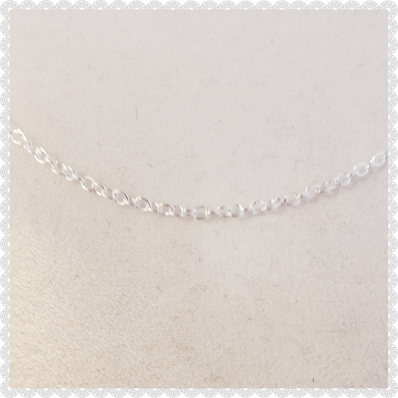 - 18" 925 Sterling Silver Curb Chain - Picture 2 of 5